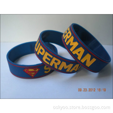 New Superman Silicone Bracelet Wristbands